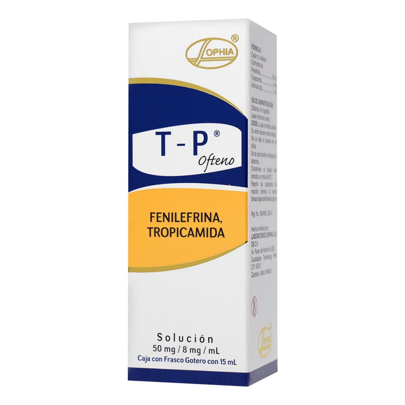 T-p Ofteno Solución 50 Mg/8 Mg/ml, 1 Frasco Gotero 15 Ml
