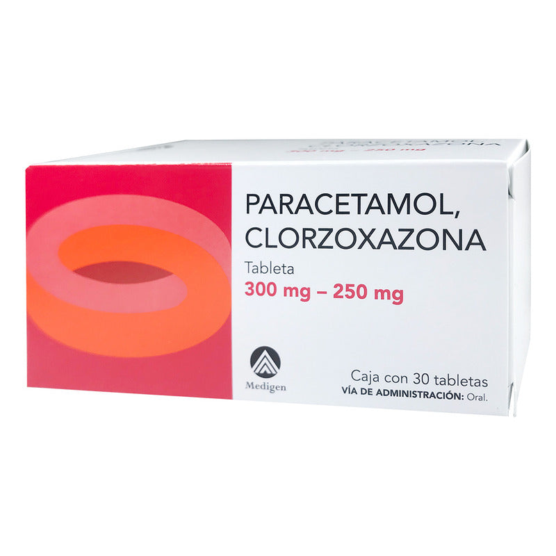 Paracetamol/clorzoxazona (tafirol Flex) 300/250mg 30 Tabs