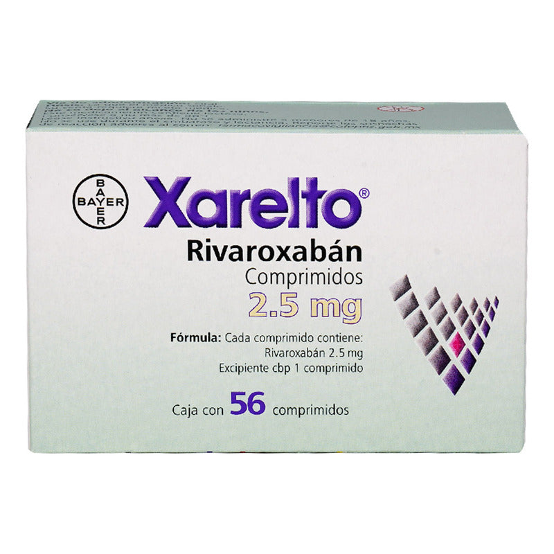 Xarelto Comprimido 2.5 Mg, 56 Comprimidos