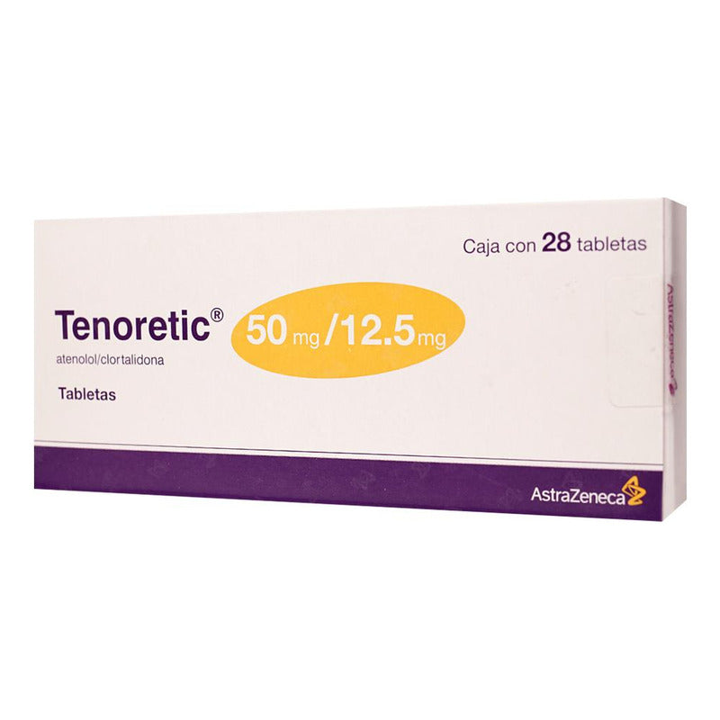 Tenoretic 50/12.5 Mg Caja C/28 Tabletas - Astrazeneca, S.a. De C.v
