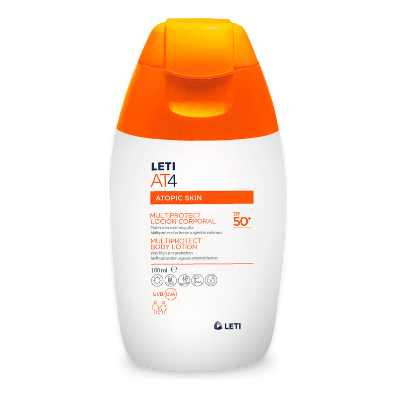 Loción Corporal Multiprotectora Spf 50 100ml Leti At4