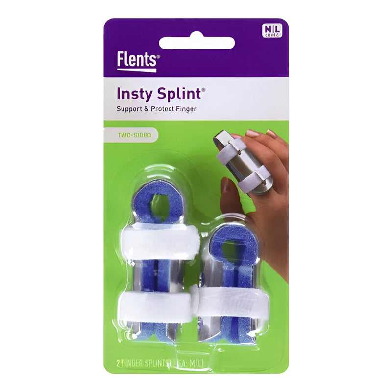 Ferula De Dedo Flents Dos Tamaños M/l Metalico