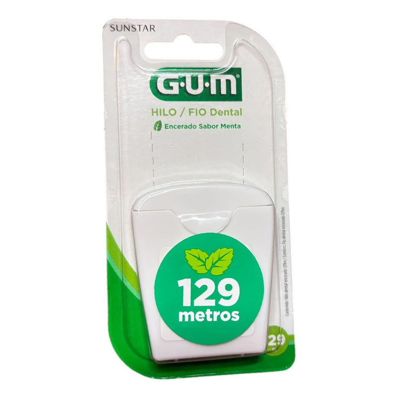 Hilo Dental Gum Dental Floss Sabor Menta 129 m