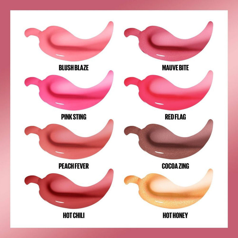 Maybelline Gloss Lifter Plump, Tono Red Flag 004, 5.4ml - 004 Red Flag