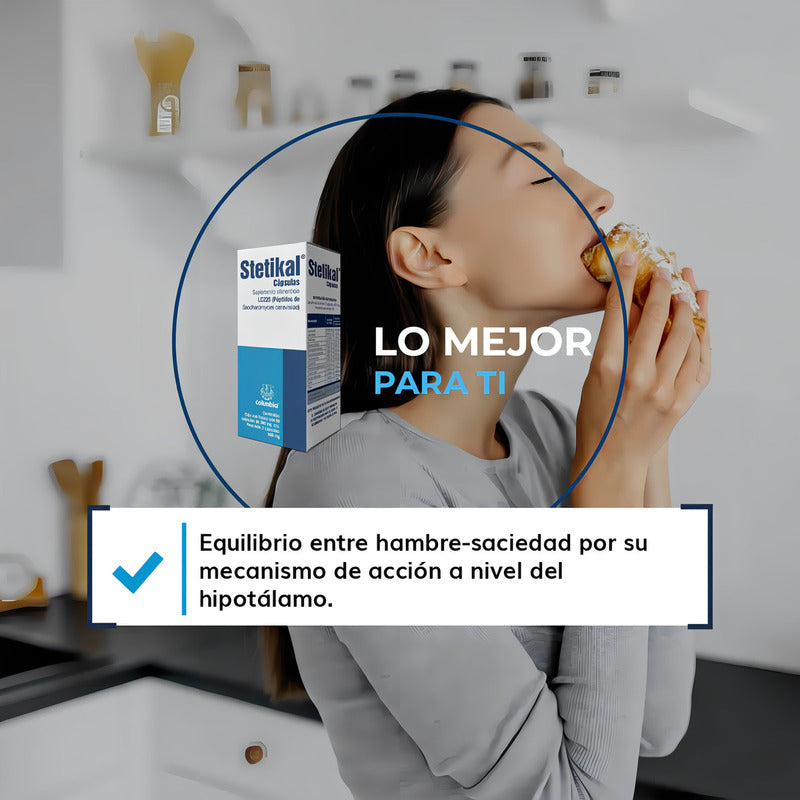 Stetikal Suplemento Alimenticio Lc225 Frasco 60 Capsulas Sabor Sin Sabor