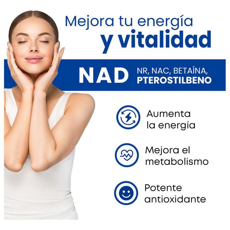 Allnature Eternad Nad 120caps 750mg C/u Sabor Sin Sabor