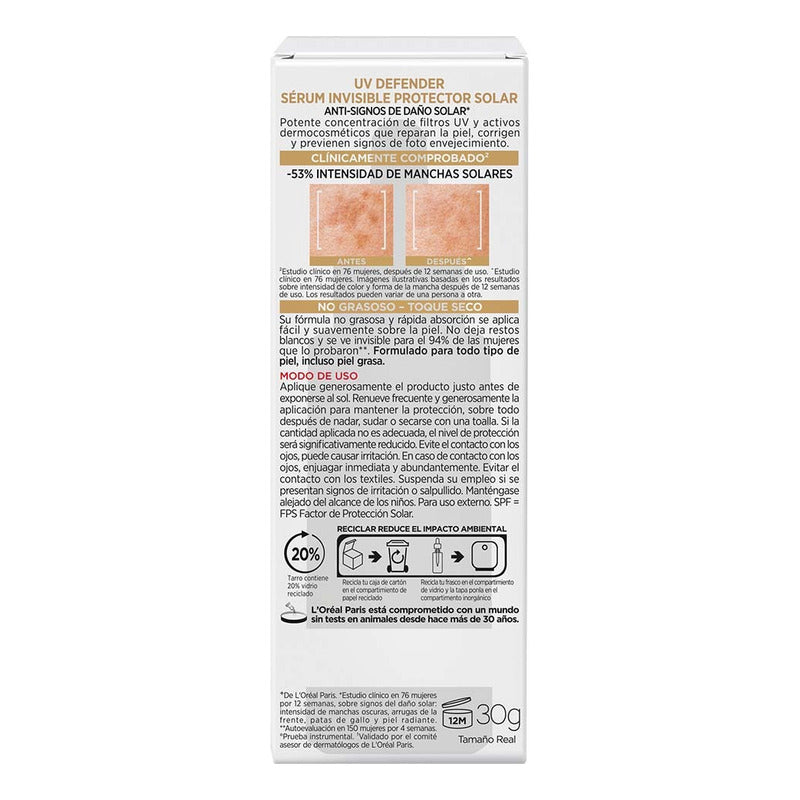 Sérum Protector Solar Invisible Fps 50+ 30ml