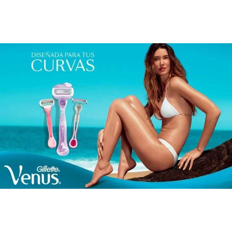 Rastrillo Gillette Venus Mujer 5 Cartuchos Y 1 Rastrillo