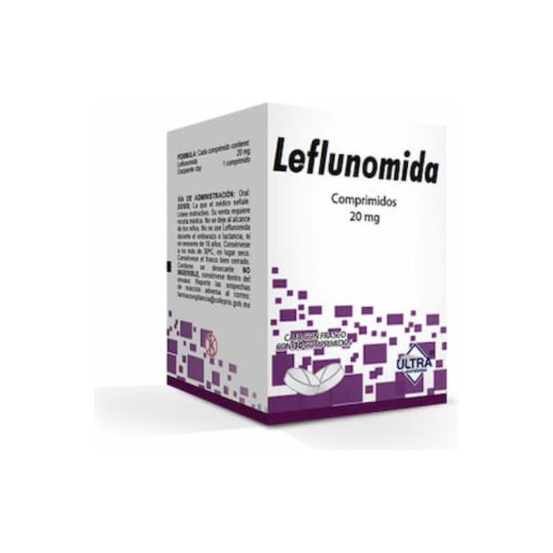 Leflunomida Ultra Leflunomida 20 Mg Caja C/30 Tabletas Ultra - Ultra Laboratorios, S.a. De C.v.