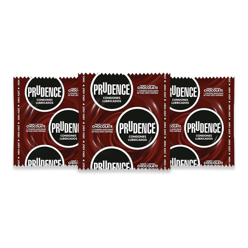 Condones De Látex Prudence Sabor Y Aroma Chocolate 3 Condones