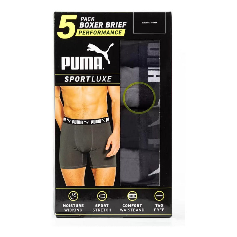 Puma Bóxers Para Caballero 5 Piezas Varias Tallas