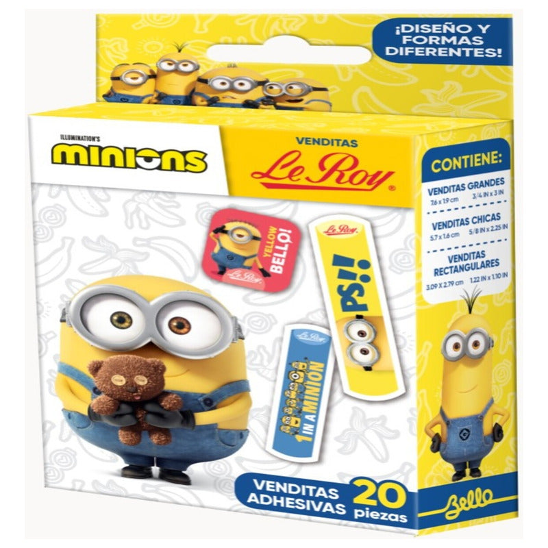 Le Roy Minions Venditas Adhesivas 20pz