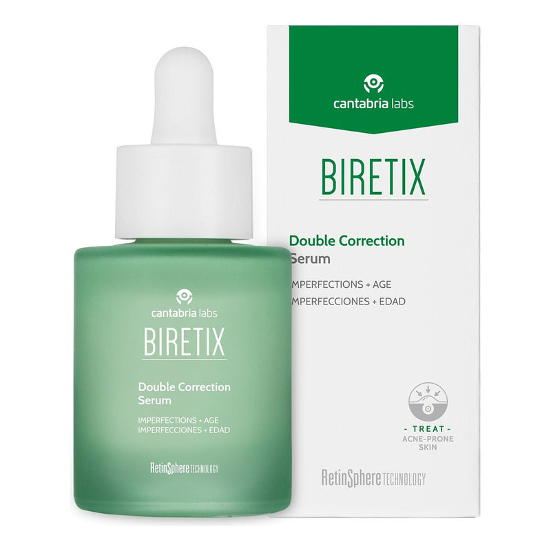 Cantabria Labs Biretix Double Correction Serum 30 Ml Momento De Aplicación Día/noche Tipo De Piel Sensible