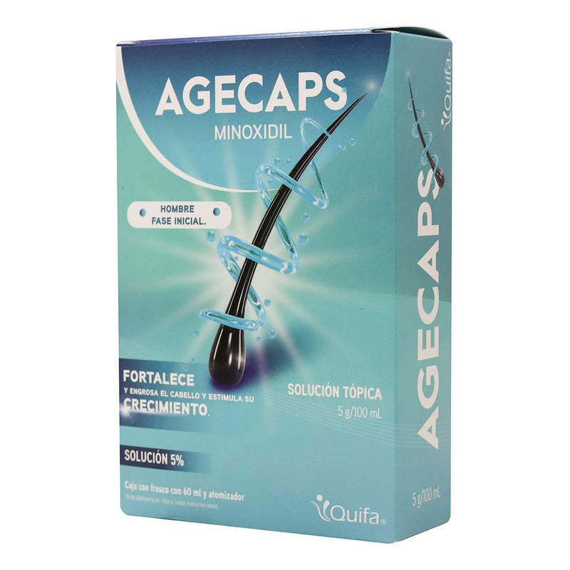 Agecaps Minoxidil Hombre Atomizador 60ml 5g/100ml
