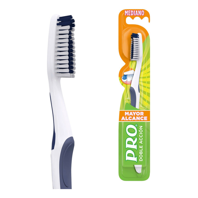 Cepillo Dental Pro Doble Acción Limpia Lugares Difíciles De Alcanzar, 1 Unidad