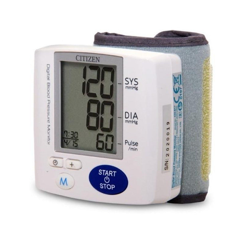 Monitor De Presión Arterial Digital De Muñeca Automático Citizen Ch-617 Blanco