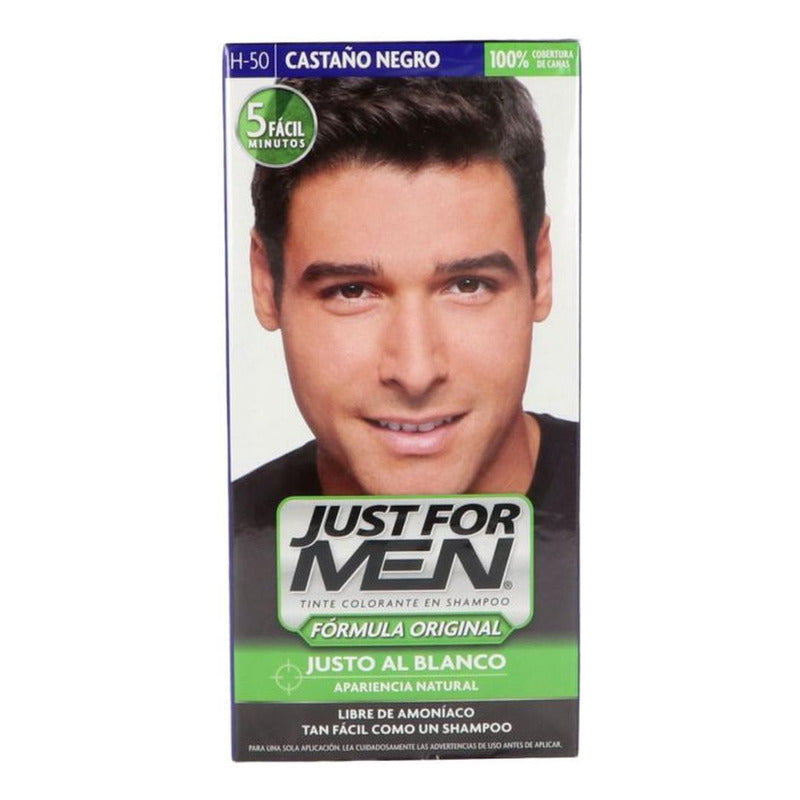 Tinte Just For Men Castaño Negro H-50 Fórmula Original