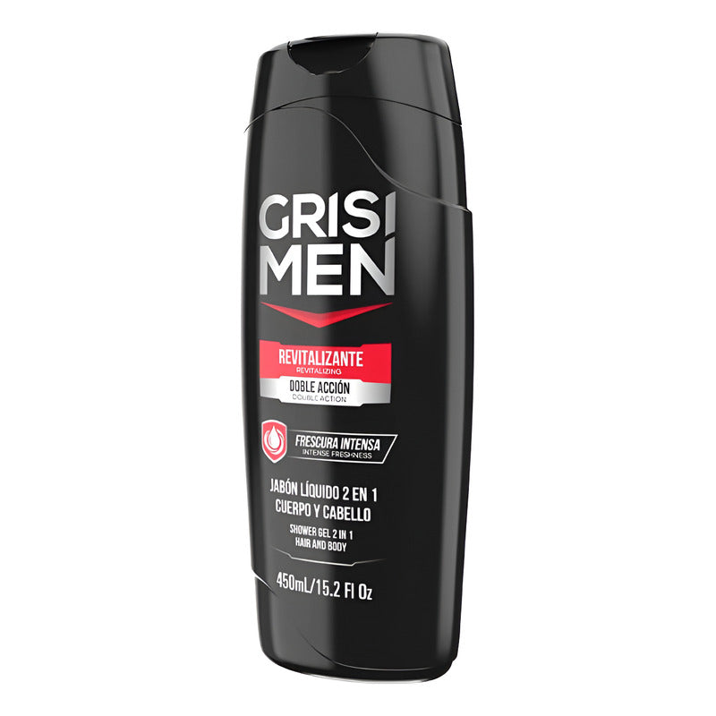 Jabón Liquido Grisi Men 2 En 1 Cabello Y Cuerpo 450ml