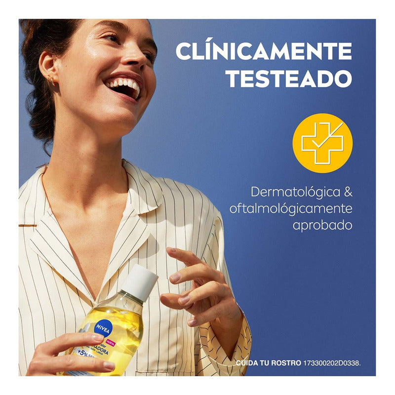 Nivea Agua Micelar Iluminadora Con +5% Vitamina C 400ml Todo Tipo De Piel Día/noche