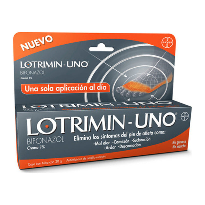 Lotrimin-uno Crema 1 G/100 G, 1 Tubo 20 G