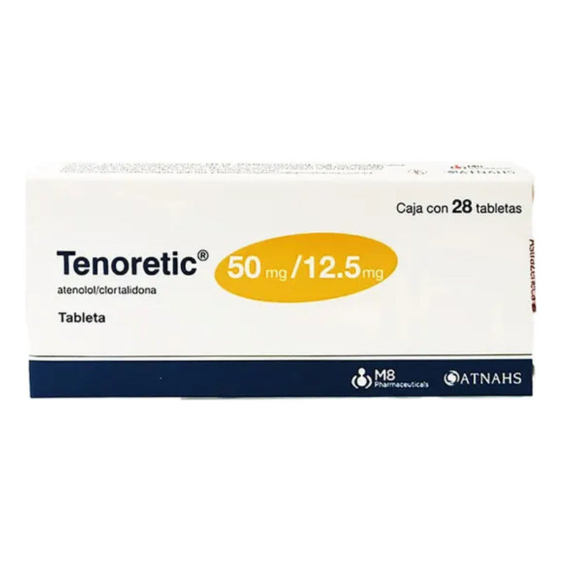 Tenoretic Atenolol/clortalidona 50mg/12.5mg 28tabs