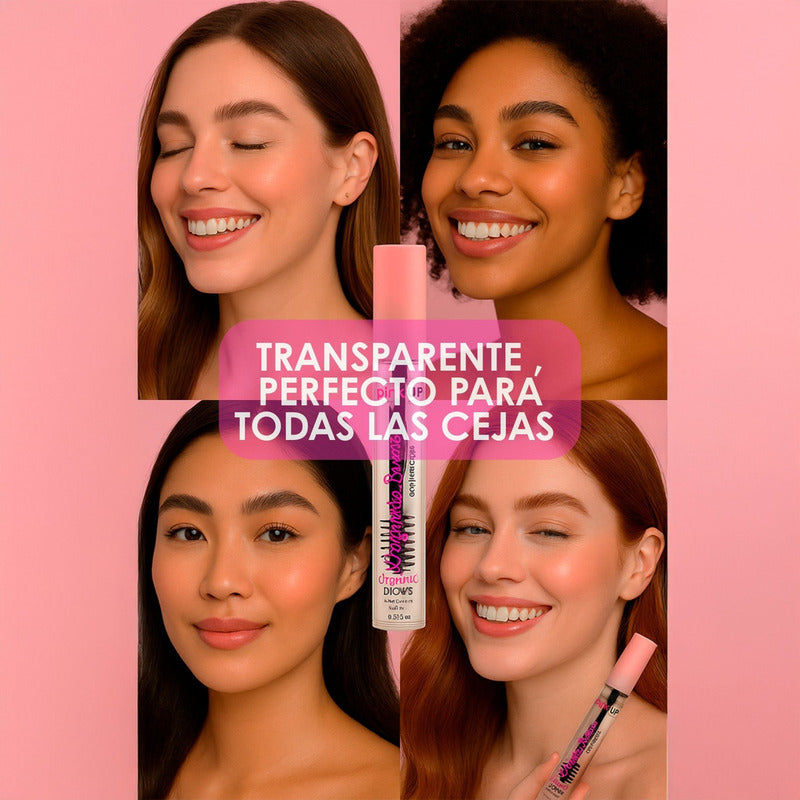 Gel Para Cejas Pink Up, Organic Brows, Efecto Jabón Cejas