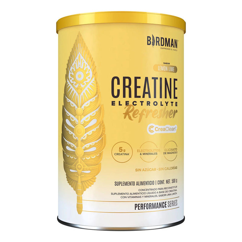Creatina Monohidratada Birdman Refresher Electrolyte 500 Gr Lemon Lime