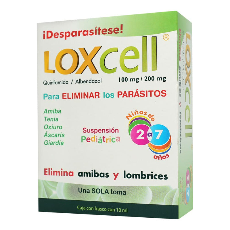 Loxcell Suspensión Oral 100 Mg/200 Mg/10 Ml, 1 Frasco 10 Ml