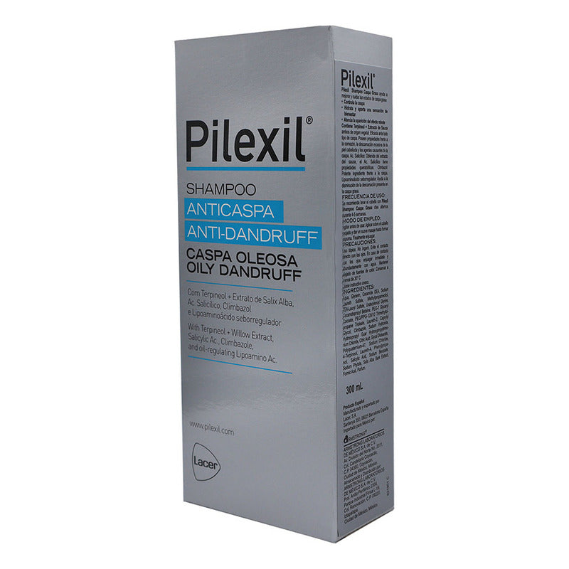 Pilexil Shampoo Anticaspa Grasa Frasco Con 300 Ml